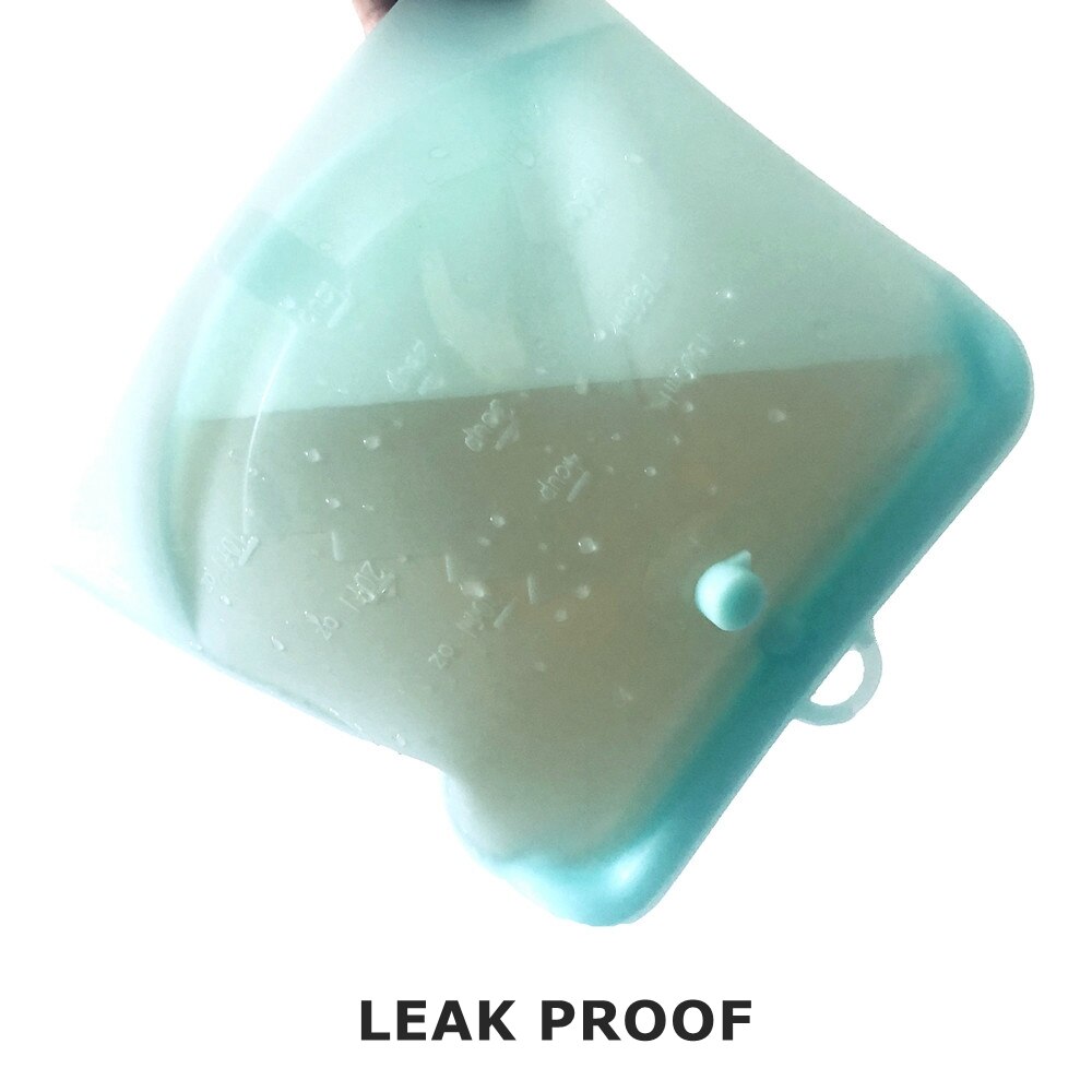 Silicone Food Bag 1500ml 1000ml 500ml Reusable Food Storage Bag Leakproof Containers Fresh Bag Freezer Bag Snack Sandwiches Bags