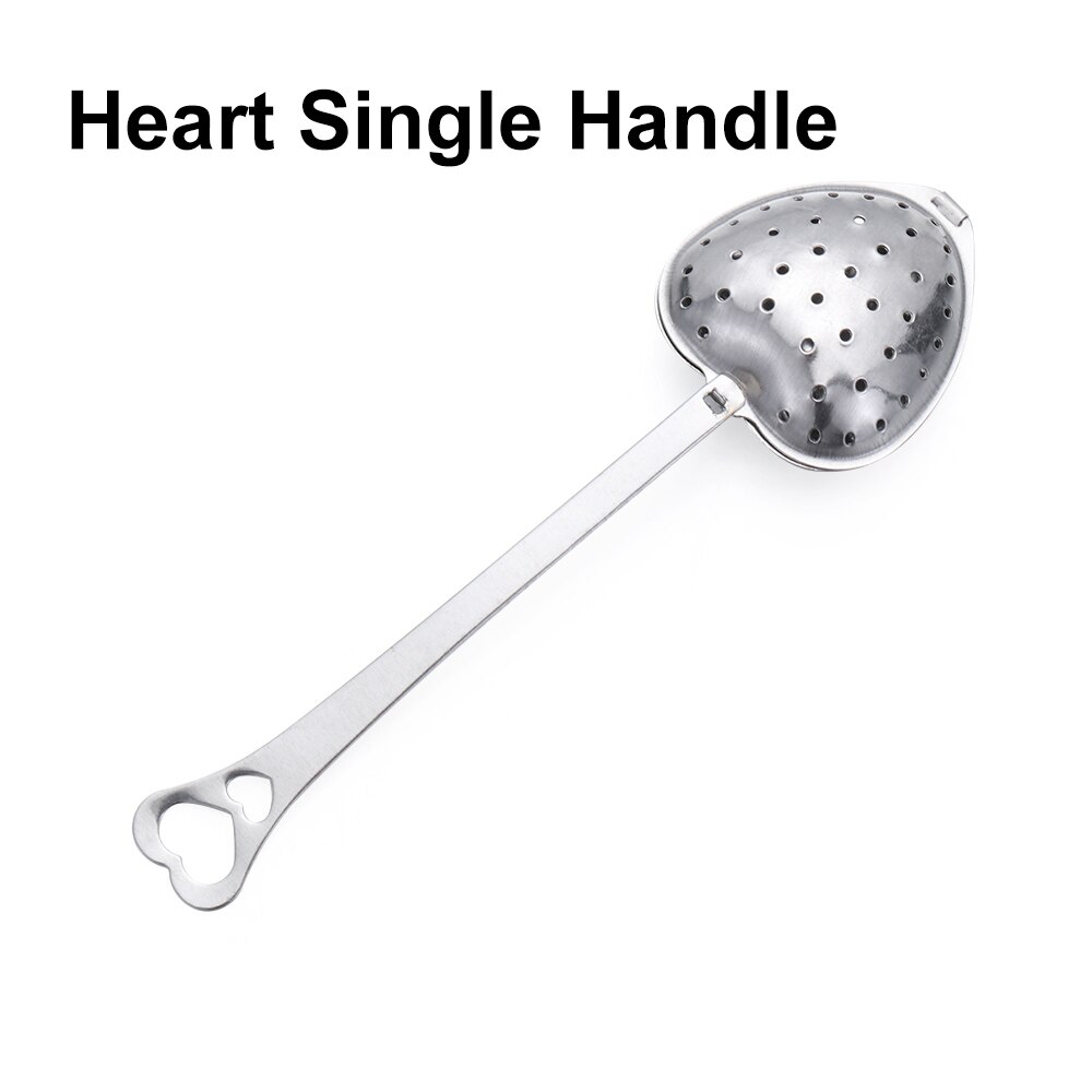 1PC Stainless Steel Tea Infuser Reusable Tea Bag Firmly Filter Tea Strainer Mug Home &amp; Living Teapot Gadgets: Heart Single