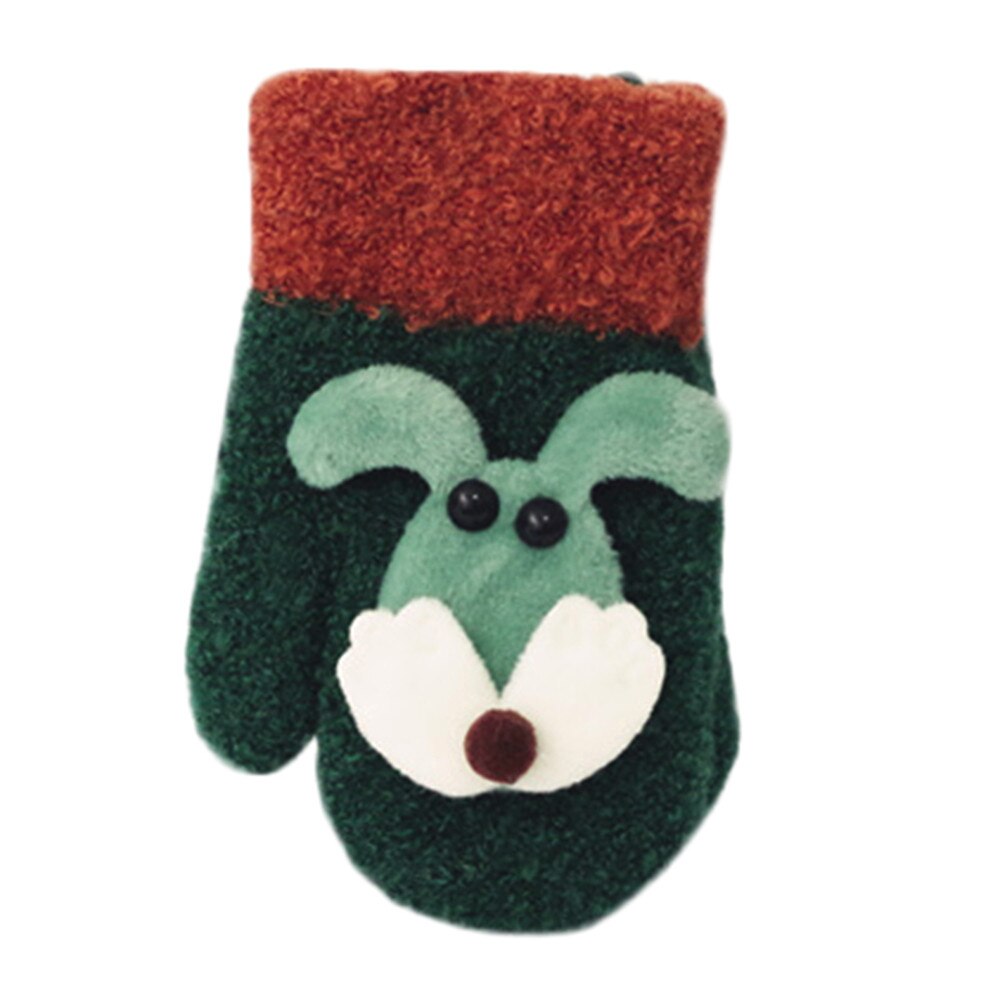 de noël enfant en bas âge bébé mignon épaissir couture filles chaudes garçons d'hiver sangles gants 27