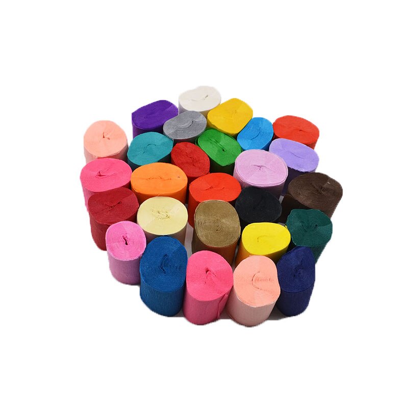 10m x 5cm Origami Crepe Paper Streamers DIY Crafts Wrinkled Paper Roll for Wedding Birthday Party Decoration Backdrop Curtain 7