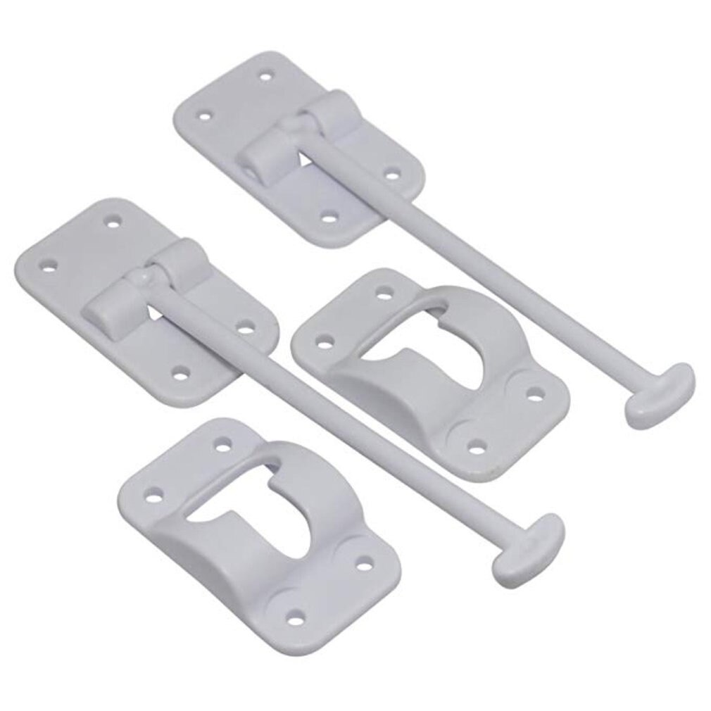 T-Style Door Hitch Bracket Rv Camper White Hatch Loading Trailer For Trailer Loading Hatch Latch Door Latch: Default Title