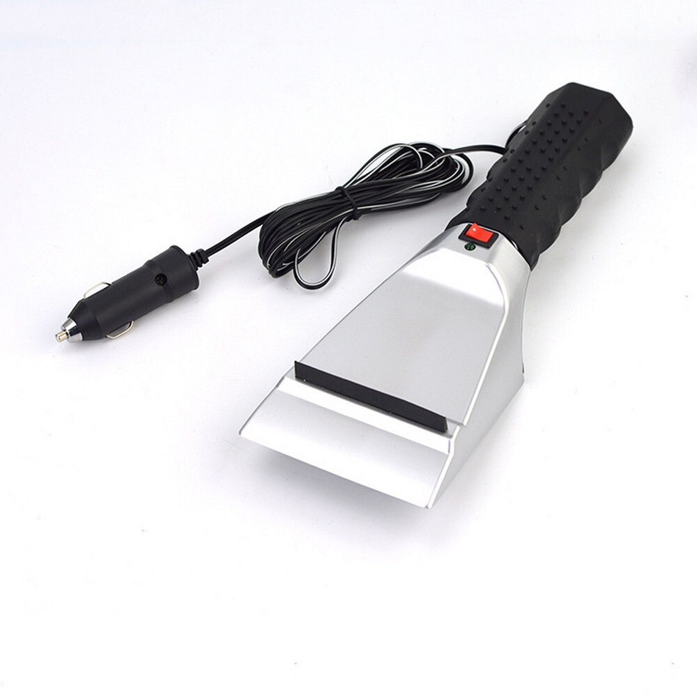 12V Car Electric Heated Snow Scraper Ice Scraper Auto Windshield Melter Shovel Ice Scoop For Car Windscreen Snow Scraper Tool