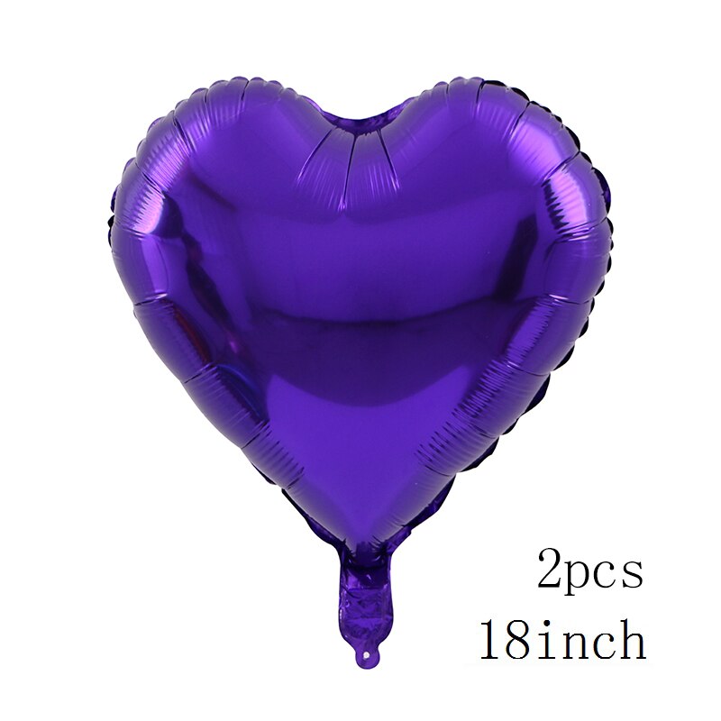 100x76cm Double Bear Hug Heart Balloons Foil Cartoon Bear I Love You Wedding Valentine's Day Event Party Balloon Decoration: 2pcs Dark Purple