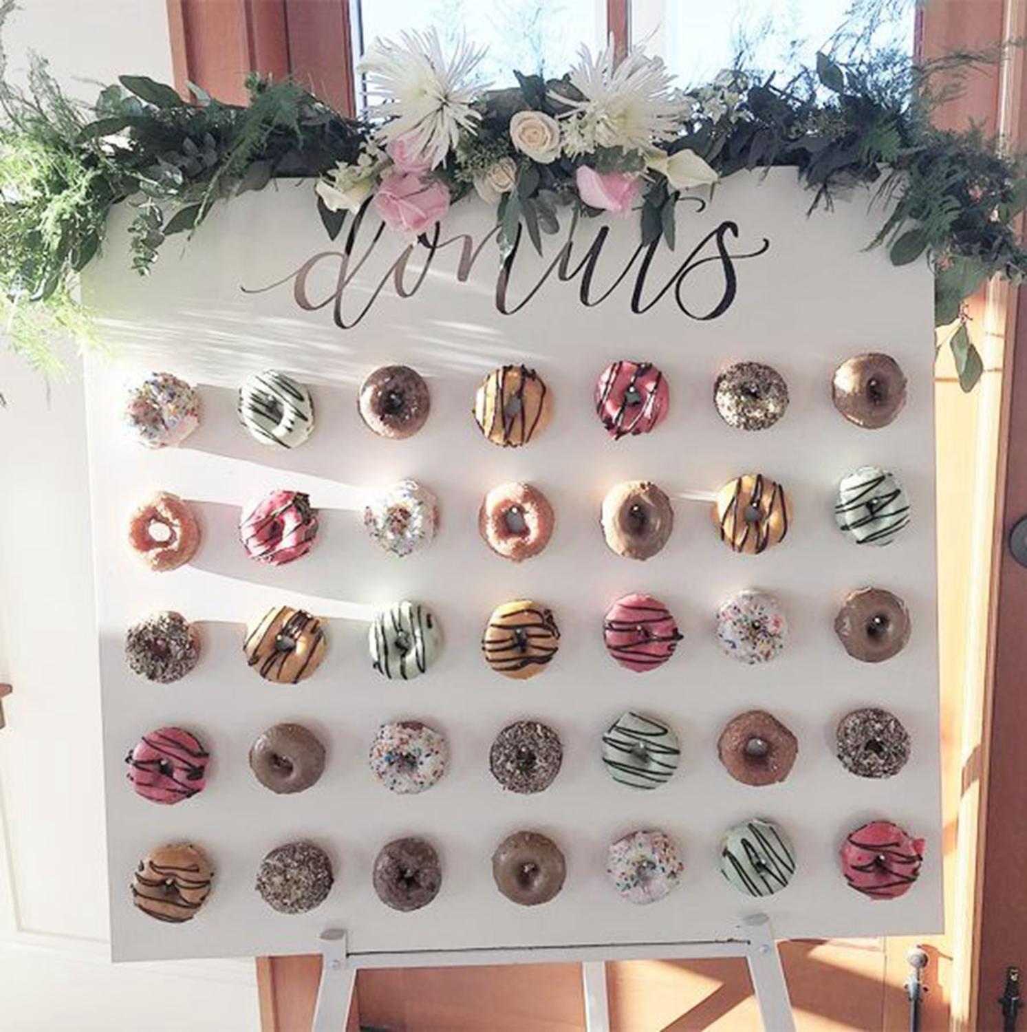 Munk vägg håller godis söt vagn munk födelsedagsfest tillbehör bröllop rustik inredning trä bröllop bord dekor baby shower