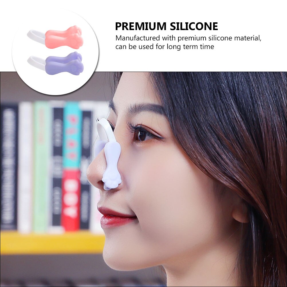 2pcs Nose Shaper Clips Nose Lifting Clips Silicone Nose Bridge Lifter