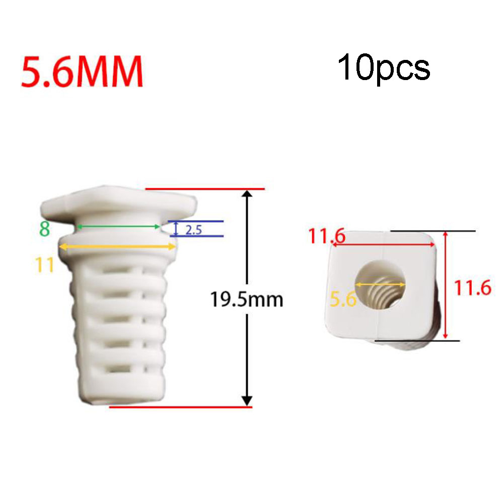 Connecteur de presse-étoupe en caoutchouc, 10 pièces, cordon anti-traction, manchons de câble pour outil électrique 2.8MM-5.6MM, manchon de câble, connecteurs de fil, pièces: Herbe Vert