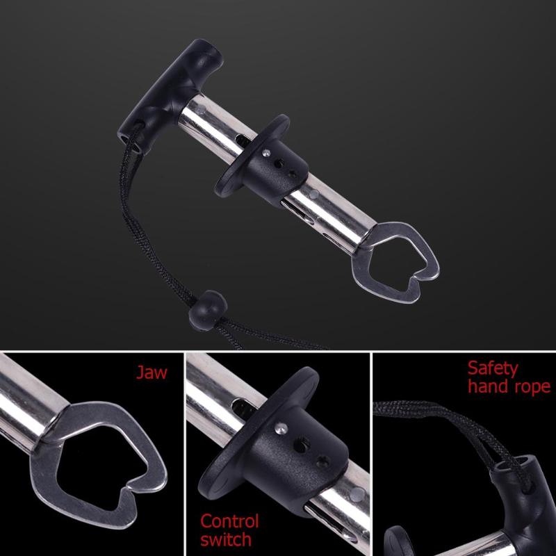 Controle visklem apparaat lokt roestvrij staal vislip gripper houder grijper tang visgerei accessoires