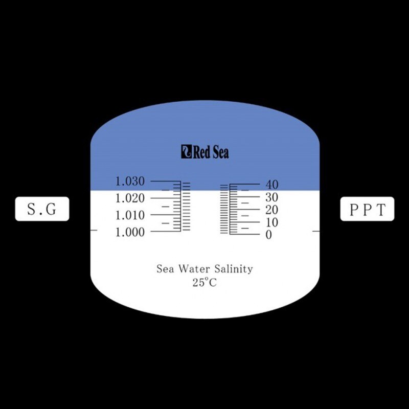 RED SEA SEAWATER REFRACTOMETER AQUARIUM SALINITY SALTWATER TESTING HYDROMETER