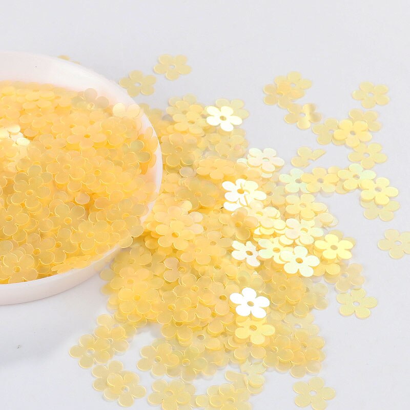 Lentejuelas mate para mujer, 6 colores, 7mm, flor plana, lentejuelas sueltas, Paillettes, costura, artesanía de boda, prendas de vestir, accesorios DIY, 10g por paquete