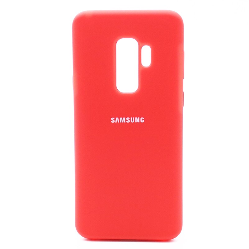 Funda de silicona líquida Original para Samsung Galaxy S9/S9 Plus, cubierta trasera de silicona blanda oficial para Samsung Galaxy S9/S9 Plus: Galaxy S9 Plus / Red