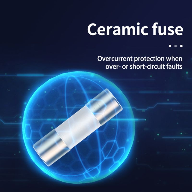 Fusible en céramique 20 pièces pour multimètre Instrument 600mA 10A fusible en céramique britannique 37MD
