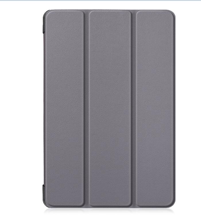 Skrzynki pokrywa dla LG G Pad 5 10.1 cala magnes odwróć PU skórzany tył stojak Capa Funda Coque + rysik: Szary