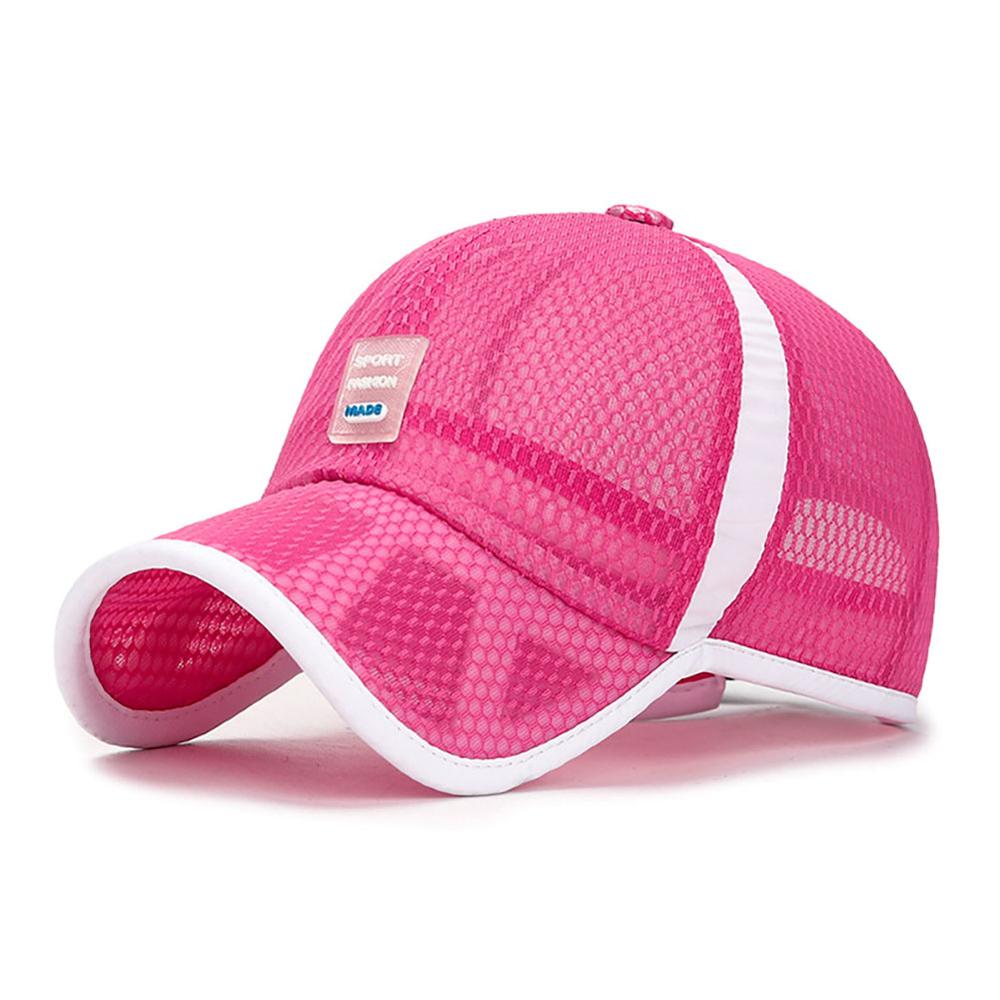 Kinderen mesh pet baseball pet ademende meisjes pet voor de zomer: Roze