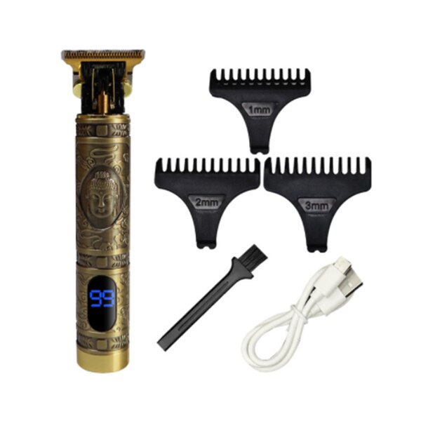 T9 tagliacapelli elettrico rasoio a batteria tagliacapelli 2022 tagliatrice di capelli per uomo rasoio elettrico 0Mm nuovi strumenti: Oro