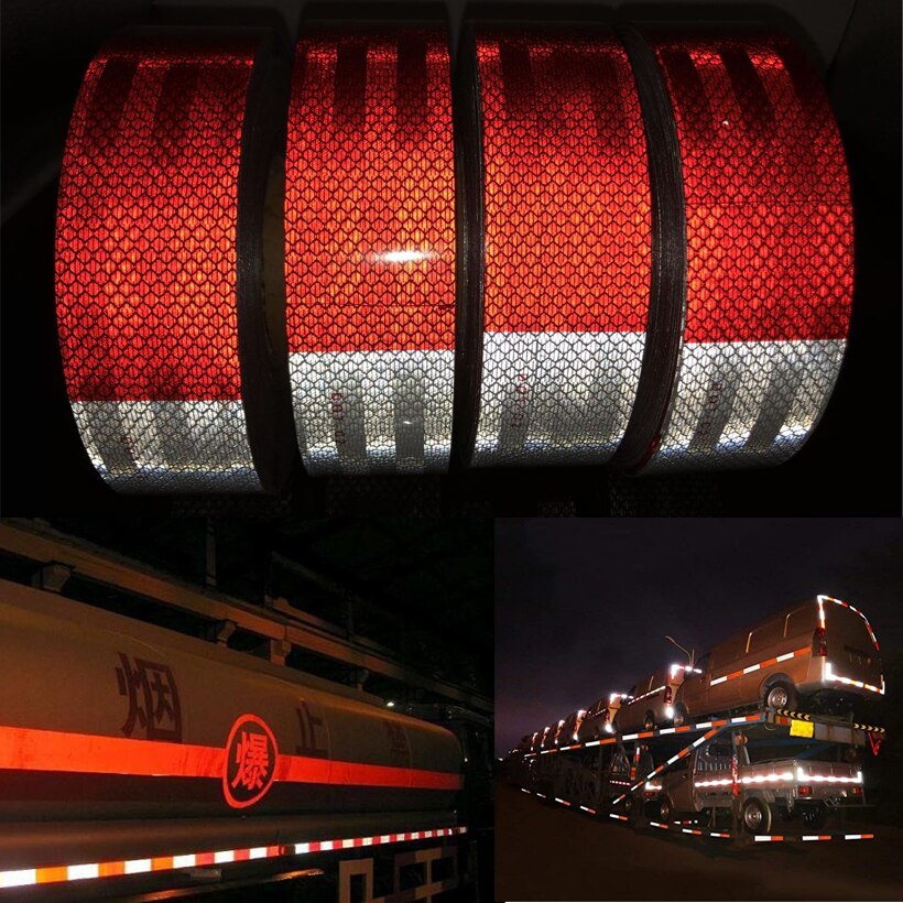 Cinta de Marcado de alta intensidad para vehículos, reflectante de DOT-C2 impresa, para seguridad del tráfico, 3M