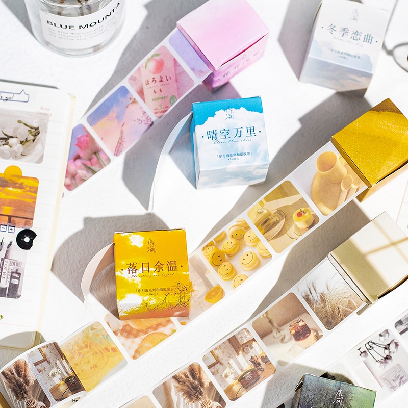 12PCS/LOT preface and sea series cute lovely decorative paper masking washi tape