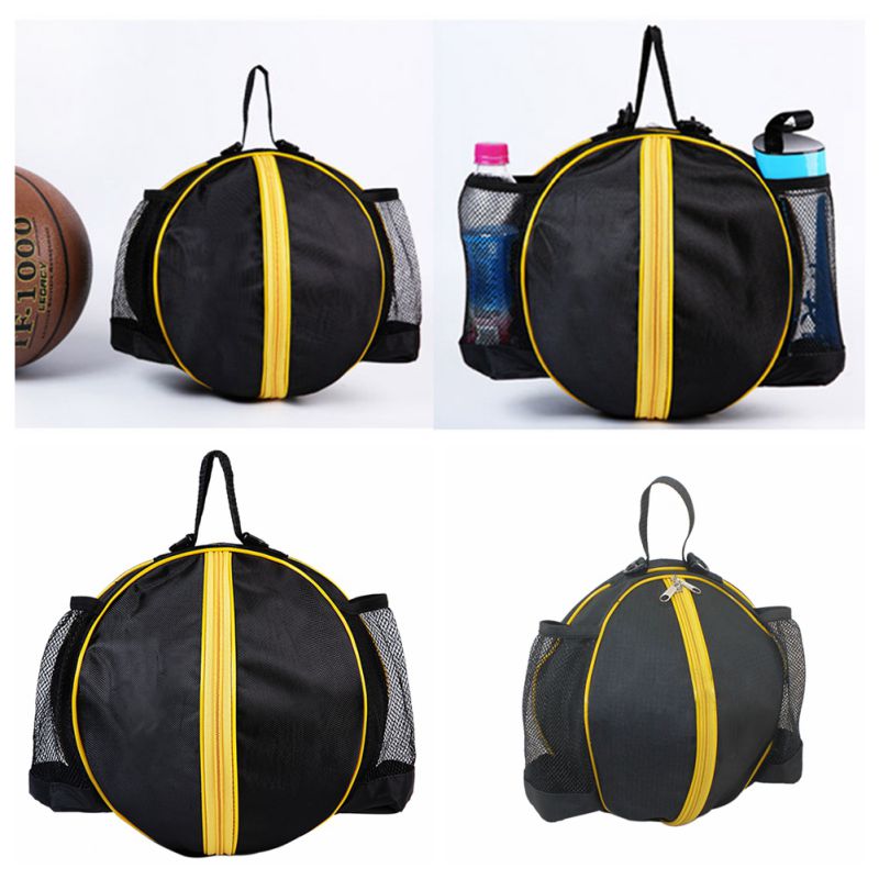 Round Shape Ball Bag Basketball Volleyball Football Backpack Adjustable Shoulder Strap Knapsacks Storage Bags