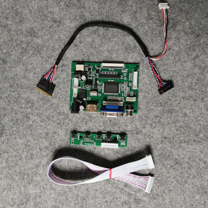 notebook VGA AV LVDS 40Pin 1366*768 Fit LP125WH2/LP145WH1 matrix panel LCD monitor controller drive board 60Hz WLED DIY kit