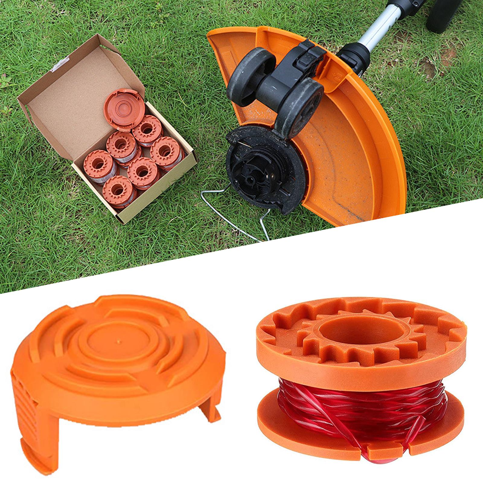 Mower Accessories Spool Trimmer Spool Cutting Rope And Cutting Line WA0010 Replacement Grass Trimmer Line Spool Set For Worx