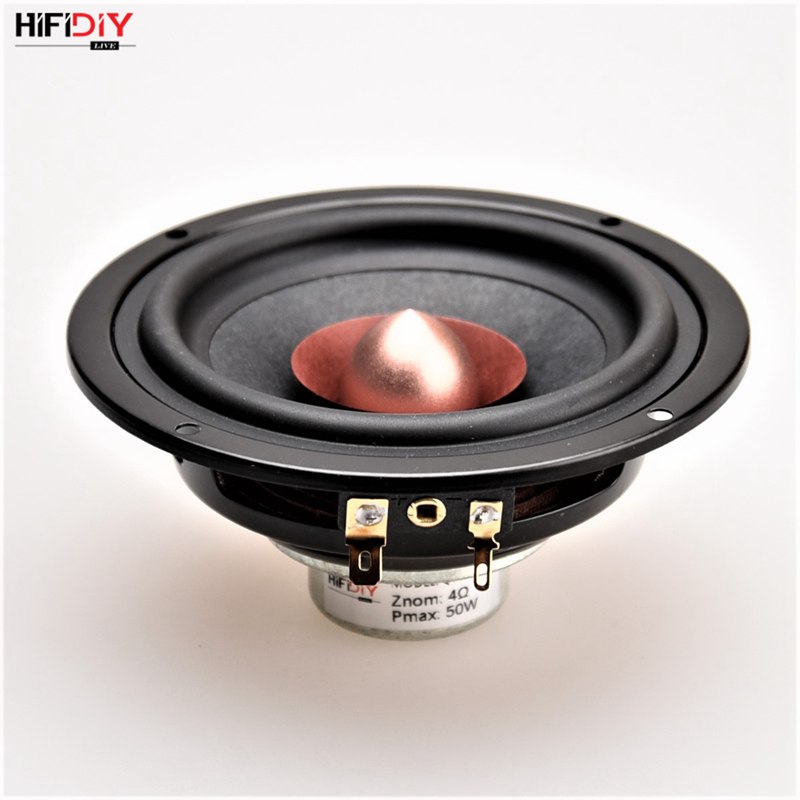 HIFIDIY LIVE Hi-Fi 4.5 inch DIY Volledige frequentie luidspreker unit 4 8OHM 50 w Neodymium magnetische Hoge Alto bass luidspreker QF4-116NS