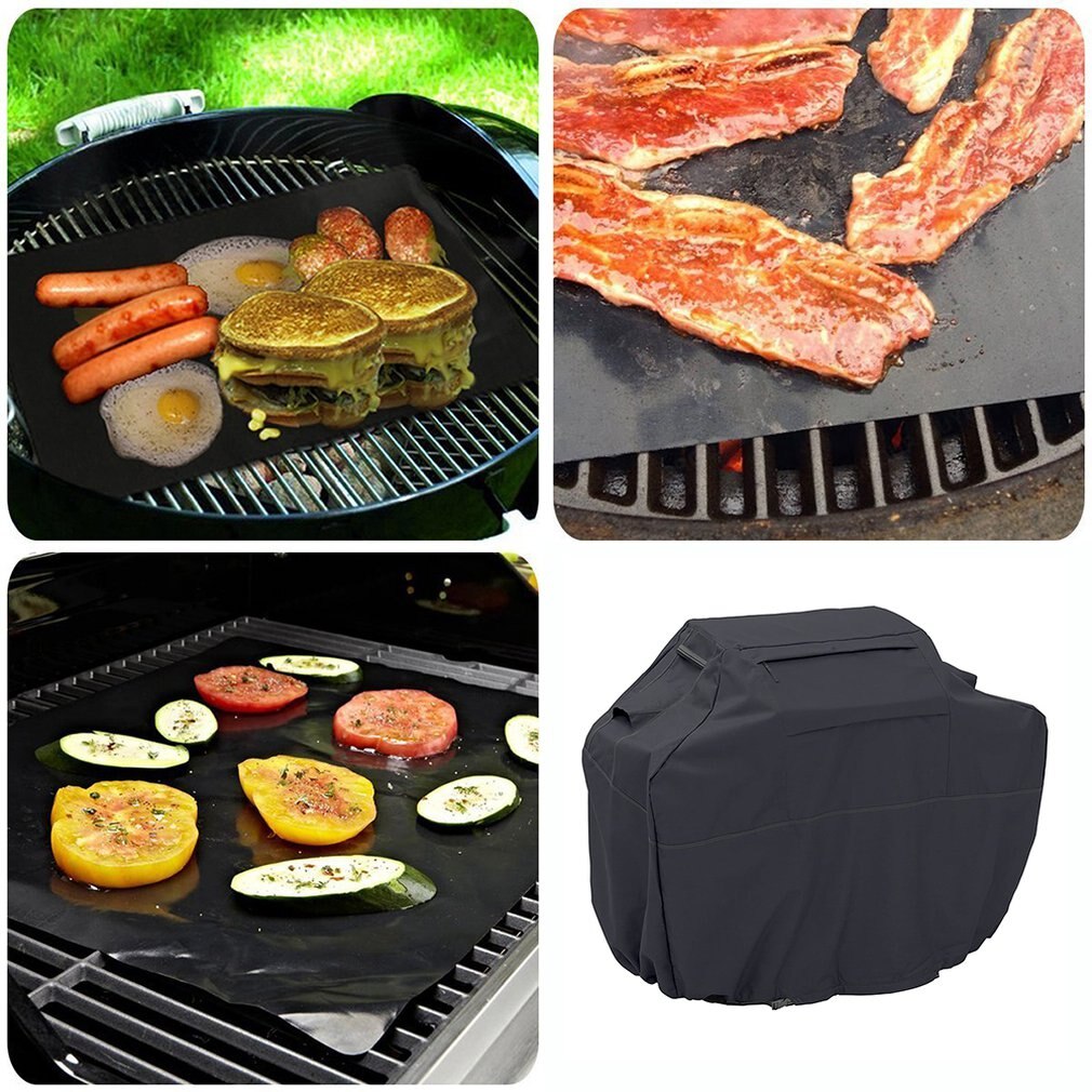 210 dpu polyester grilldeksel grilldeksel utendørs grilldeksel nedre svingtrekkende tau vanntett og støvtett deksel
