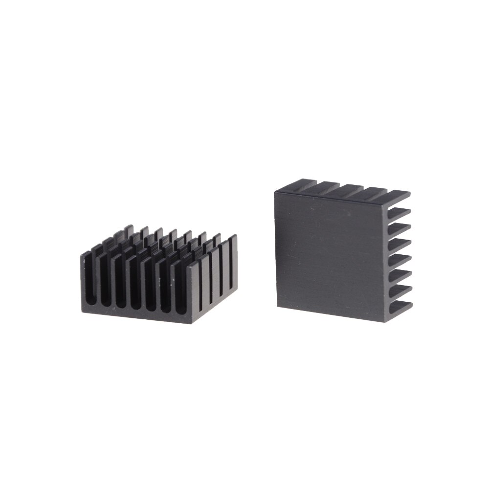 10 stk/parti 20mm x 20mm x 10mm køleplader køleplader køler aluminium radiator sort farve