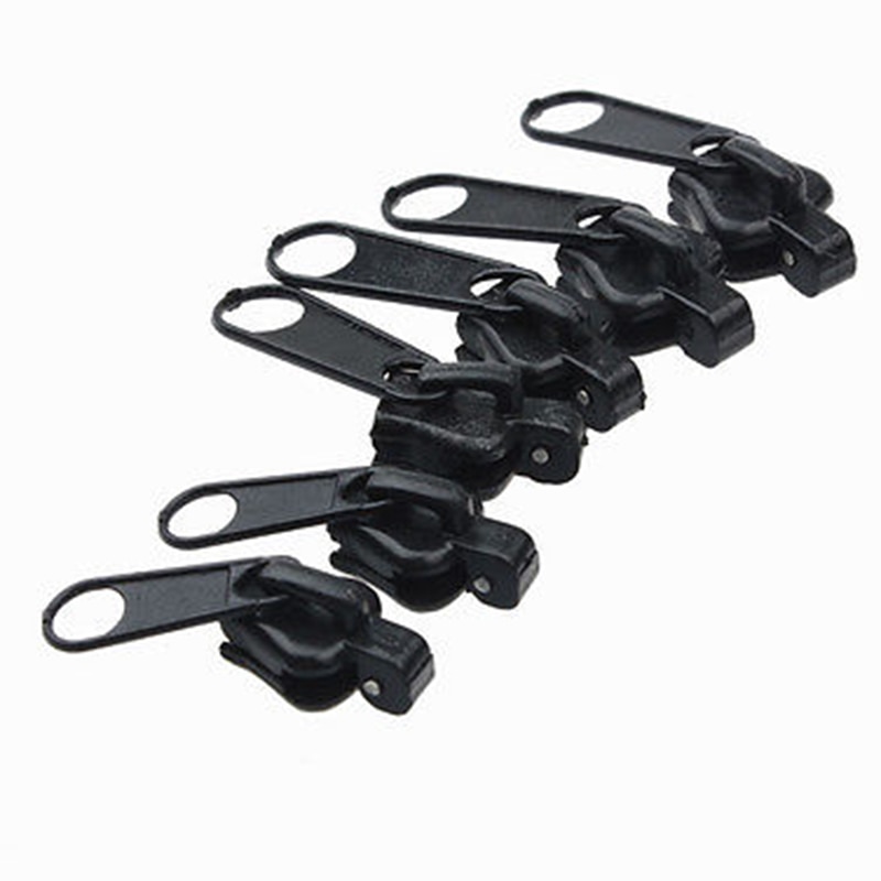 6pcs Plastic Fix A Zipper Zip Slider Replacement Fixer Clothes Bags Instant Repair Tool