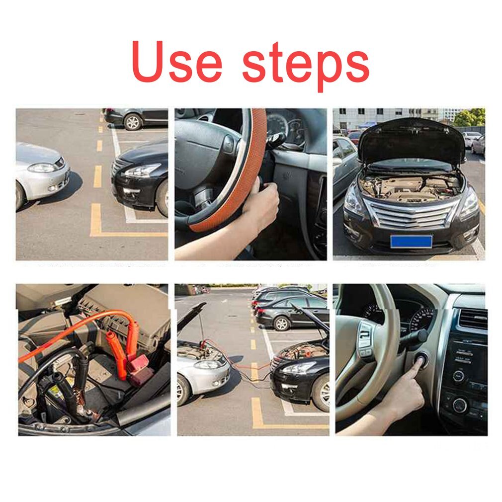 Pure Copper Emergency Charging Line Ignition Line 3 m 1800a Aluminum Clad Copper Material Wonderful Charging Ignition Line