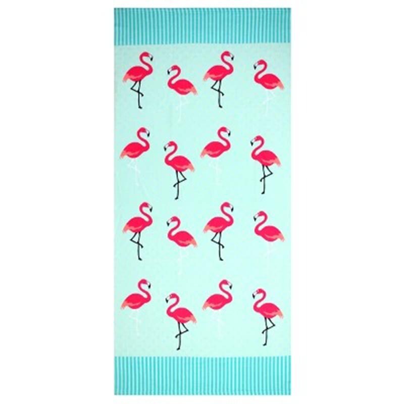 Nyeste flamingo badehåndklæde mikrofiber udskrivning aktivitet badehåndklæde hår blødt vand 70*140 cm