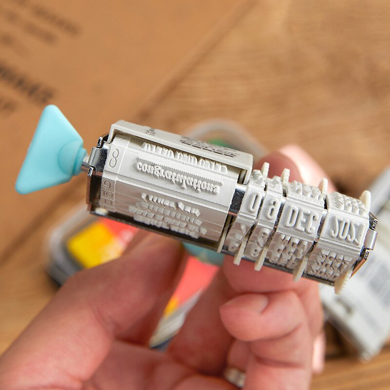 Retro date Year Month Day Number Blessings Decoration stamp Roller stamps for scrapbooking stationery DIY craft standard seal