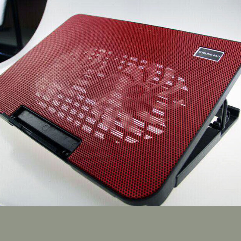 Notebook Radiator Computer Cooling Bracket Fan Base High and Low High Air Volume Heat Sink: Red