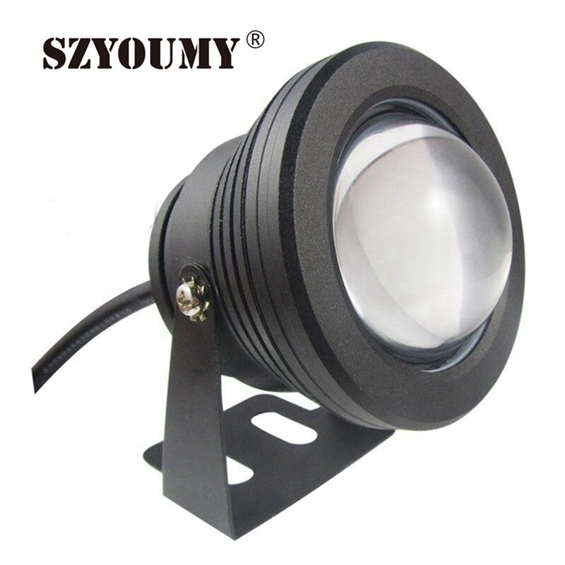 Szyoumy 10w 12v vedenalainen rgb led-valo 1000lm vedenpitävä  ip68 suihkulähde allaslamppu valot 16 väriä ohjaimella