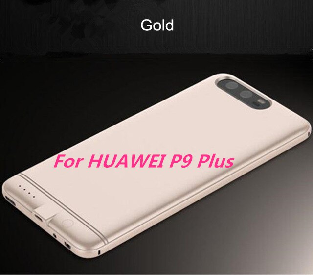 6000mAh Power Bank Cover For Huawei P9/P10 Portable Battery Charger For Huawei P9 Plus Backup Battery Case For Huawei P10 Plus: Gold For P9 Plus