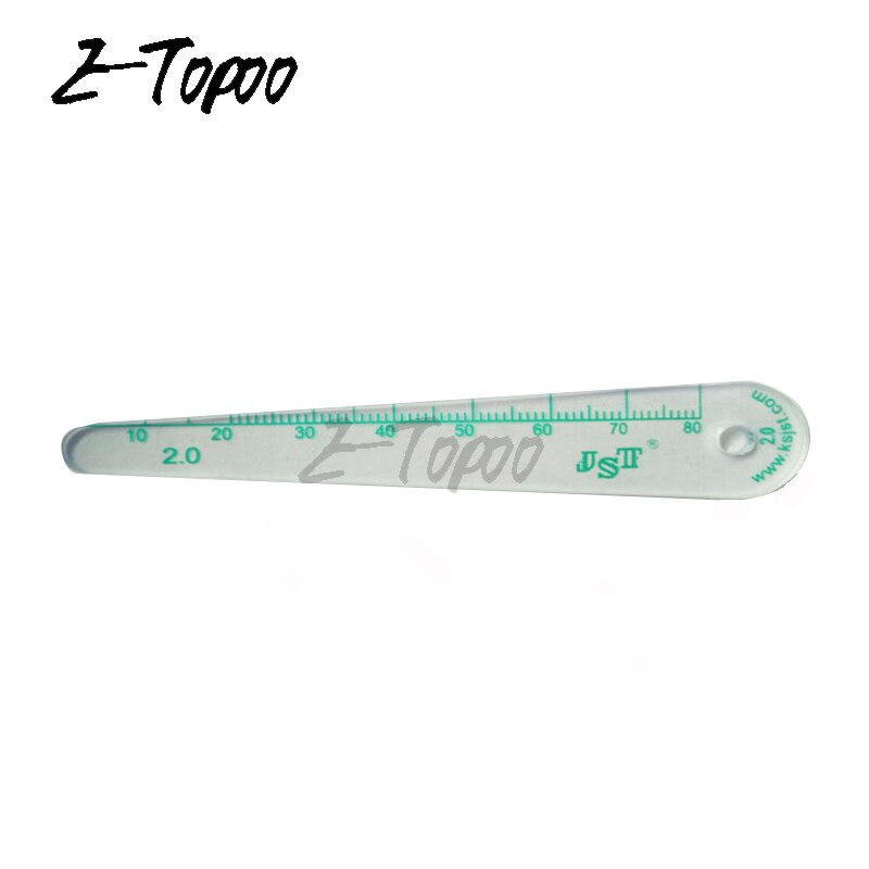 0.05-2.0mm 20sheet Thickness Plastic Plug Feeler Gauge Gap Filler Measuring Tool with PVC sheet Thickness gauge