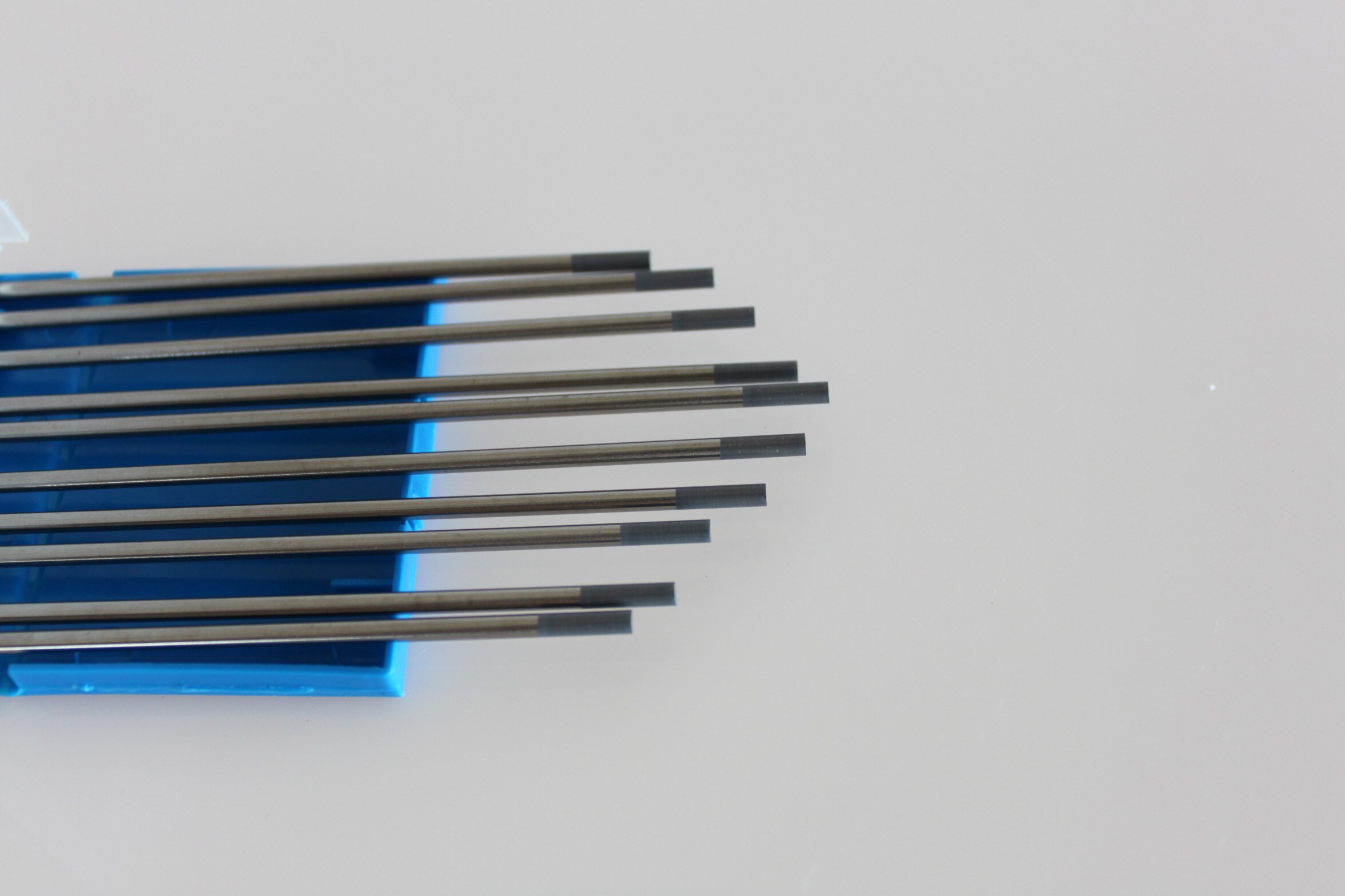 Electrodo de tungsteno de cerio WC20, varillas y barra de soldadura de cerio 2%, 1,0, 1,6, 2,0, 2,4, 3,0, 3,2mm x 150MM, 10 unids/caja