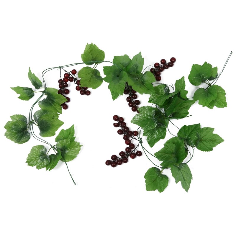 2x Artificial Grape Vine Garland Fruit for Home Ga... – Vicedeal