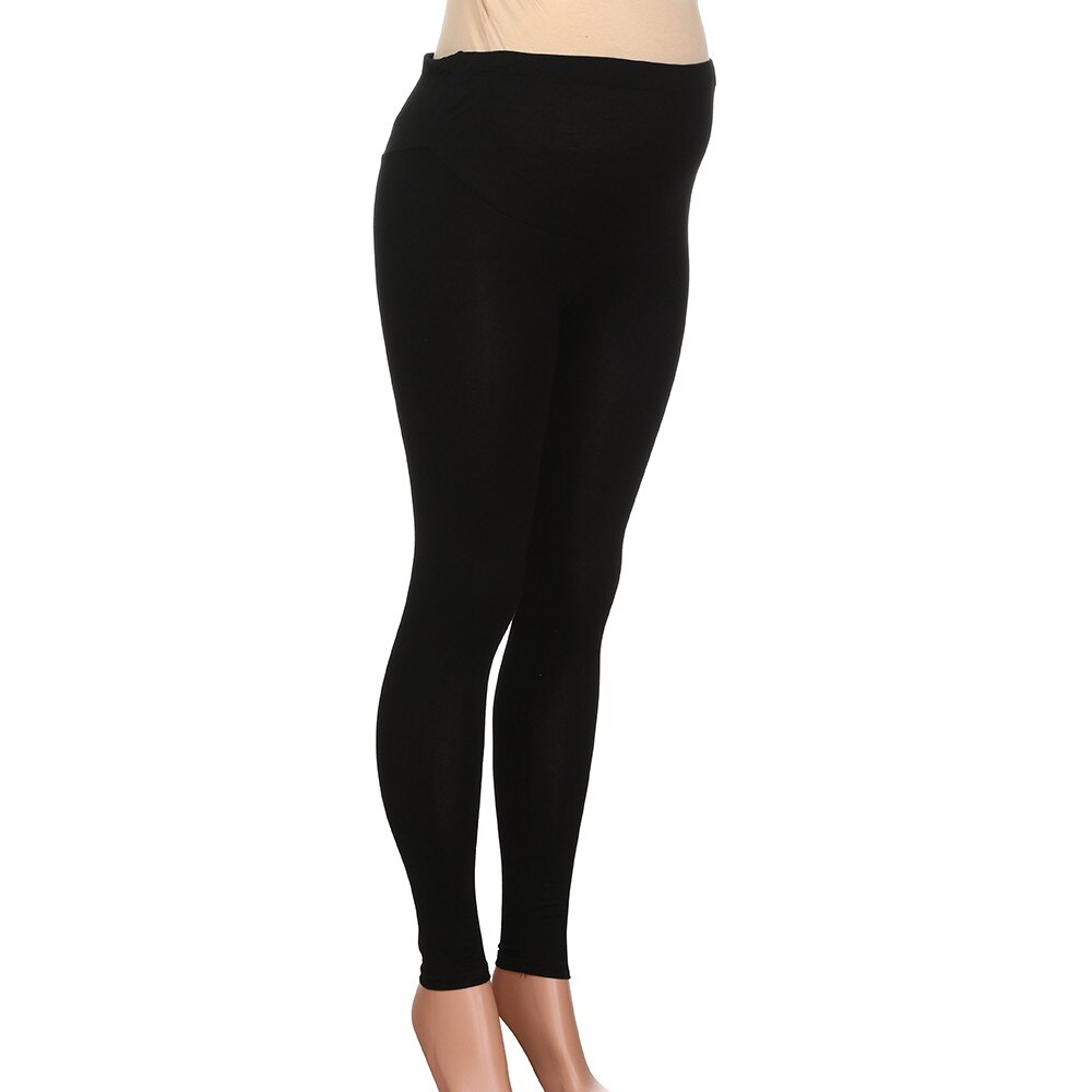 Pantalon de maternité grande taille ajustable pantalon femme enceinte couleur unie et mince pantalon de grossesse de maternité L423