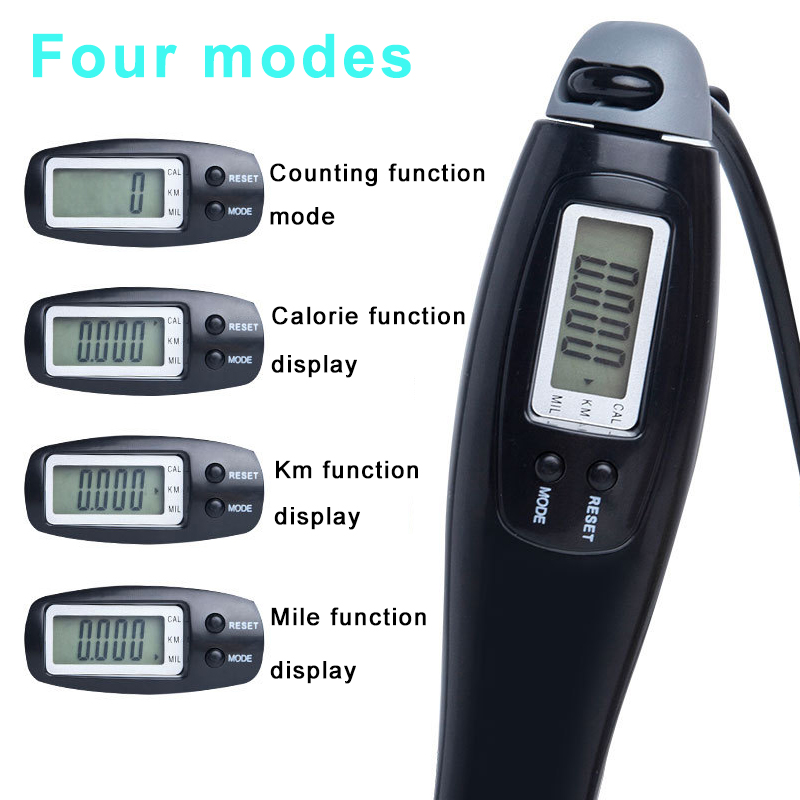 2022 digital sem fio contador de calorias pular corda esporte pesos exercício fitness corpo edifício sem fio digital pular cordas conjunto