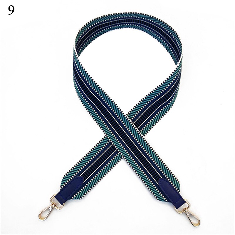 Mode Streep Vrouwen Handtas Handvat Schoudertas Riem Multicolor Etnische Stijl Gouden Gesp Zak Riem Tas Accessoires 105cm: 9