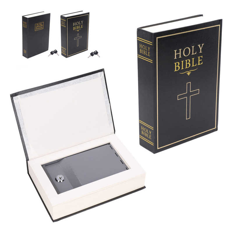 Simulation Book Safe Deposit Box Diversion Book Safe High Safety for Travelling for School for Home