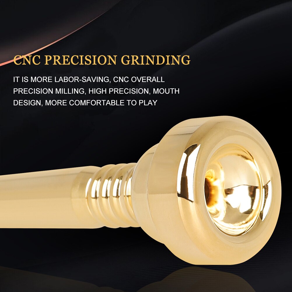 Boquilla de trompeta 17C, suministro de instrumento Musical de latón Musical, sustitución de boquilla de cordoncillo, suministros de instrumentos divertidos