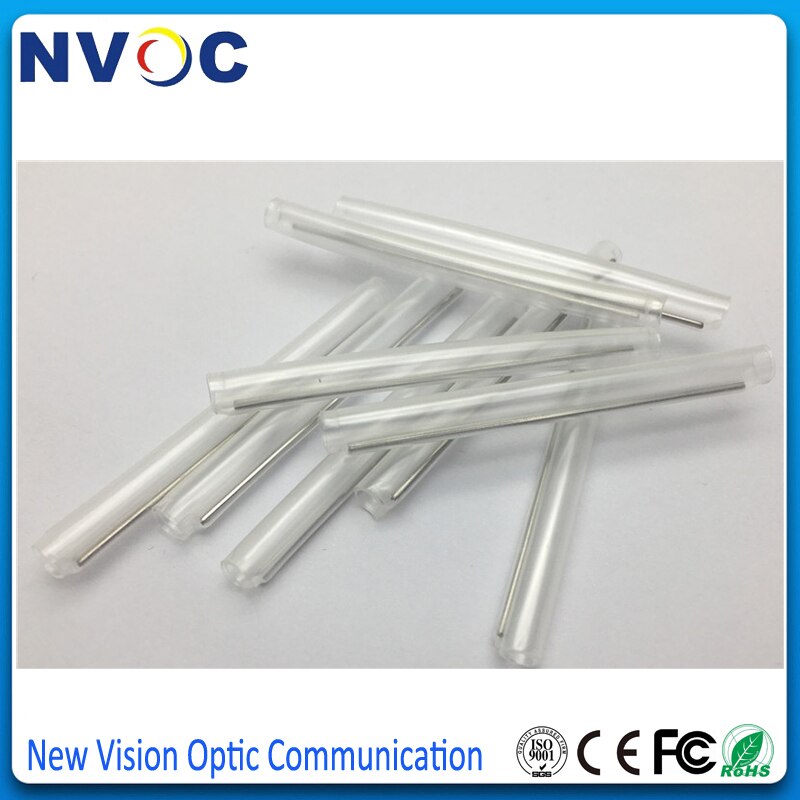 100 stks/partij, 60mm Single Core Krimpkous Glasvezel Splice Protector, FTTH Kabel een Pin Krimpkous Bescherming Mouw