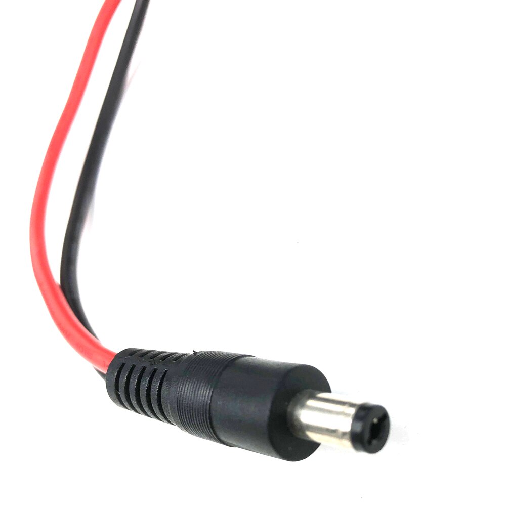 Sae til  dc5521 dc 5.5mm x 2.1mm coax 15 awg kabel motorsykkel varme klær adaptere 14 awg 30cm 5a sikring