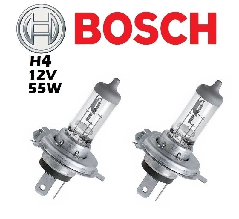 Bosch H4 12V 60/55W Koplamp Lamp 2 Delige Set
