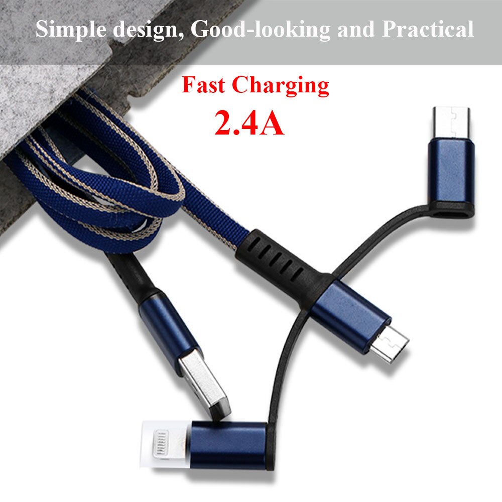 Micro USB Kabel 2,4 EINE Schnelle Lade Micro USB Kabel Für iOS Android Handy Ladegerät Kabel Schnell Ladegerät USB Draht Kabel