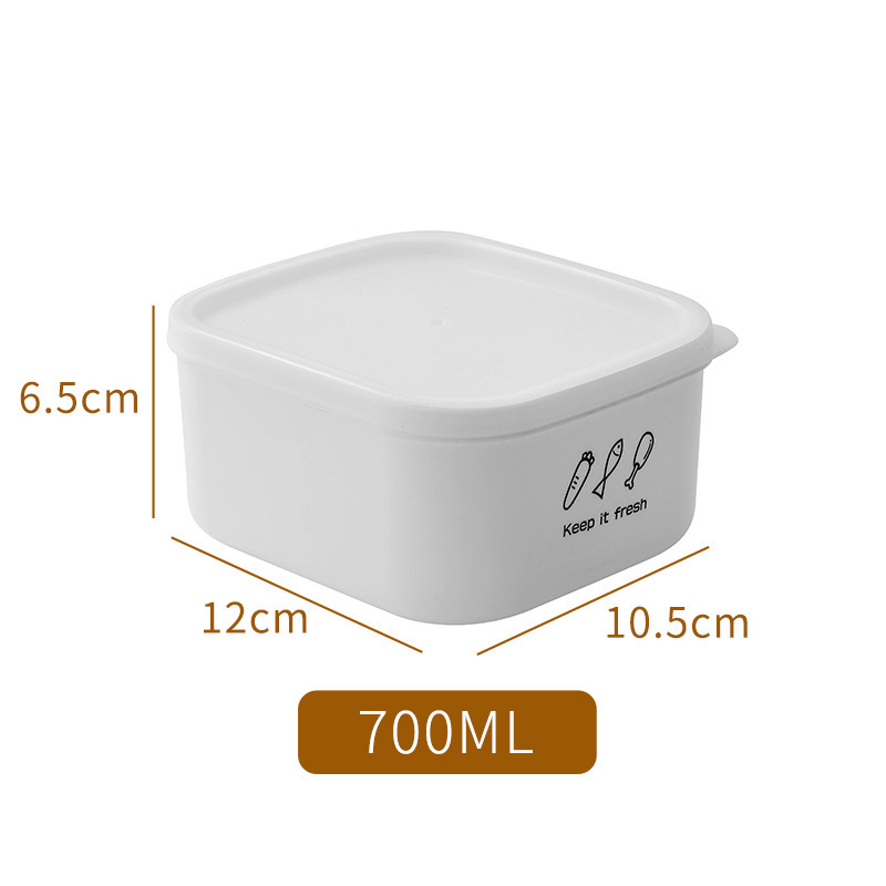 700/900/1000/1400ml Plastic Sealed Organization Containers Refrigerator Kitchen Storage Box Food Canister Keep Fresh Container: 700ML