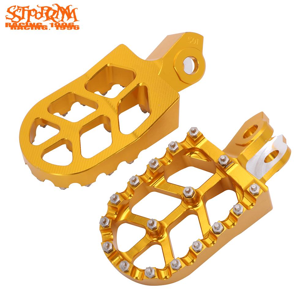 Pedais footrest para motocross, peças de pedais para suzuki rmz250 2010-2019 rmz450 2008-2019 rmz 250 450 off-apoio de pé para motocicleta de estrada