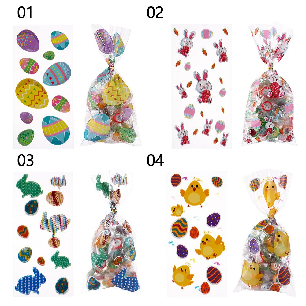 Jaar Woondecoratie Paaseieren Konijn Biscuit Zakken Pasen Snoep Zakken Gelukkig Pasen Snoep Behandelt Zak