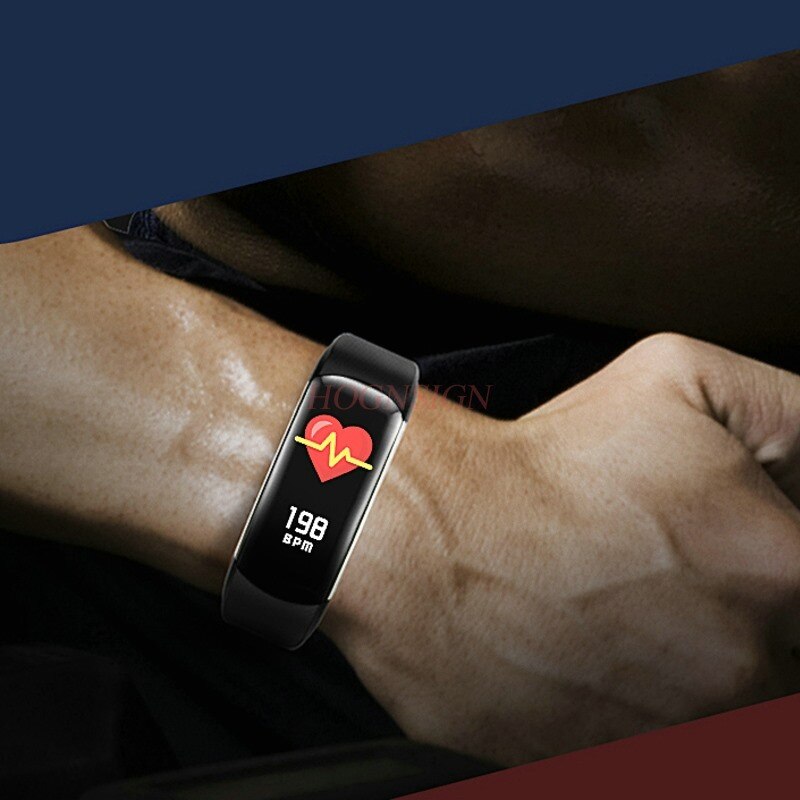 Bloeddrukmeter horloge kleurenscherm slimme armband multifunctioneel hartslag bloeddruk zwemmen waterdicht usb direct