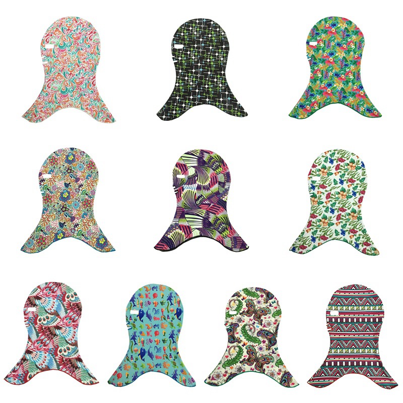 Waterproof Swimming Caps Full Face Sunscreen Swim Dive Face Mask Swimming Facekini Face Bikini Sunblock Protect Mask